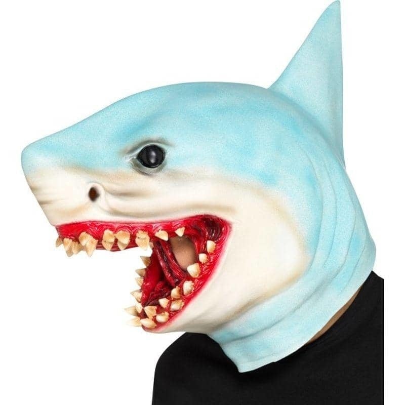 Costumes Australia Shark Mask Overhead Adult Blue One Size Latex_1