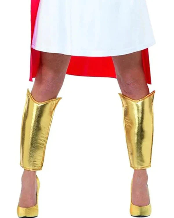 Costumes Australia She Ra Costume Glitter Print Adult White Dress_4