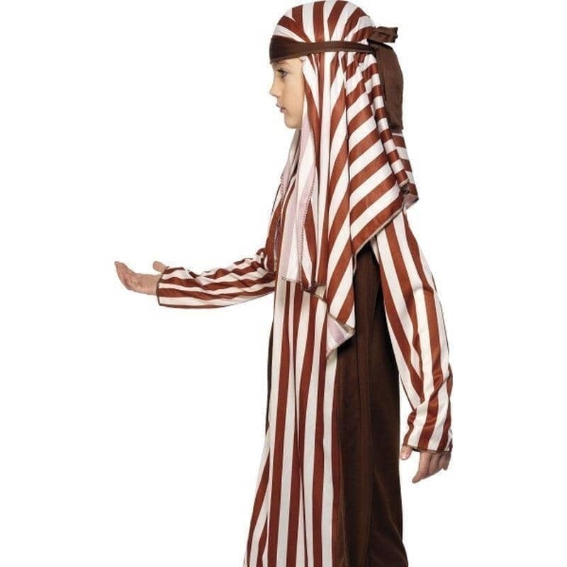 Costumes Australia Shepherd Costume Kids Brown White Robe Headpiece_3