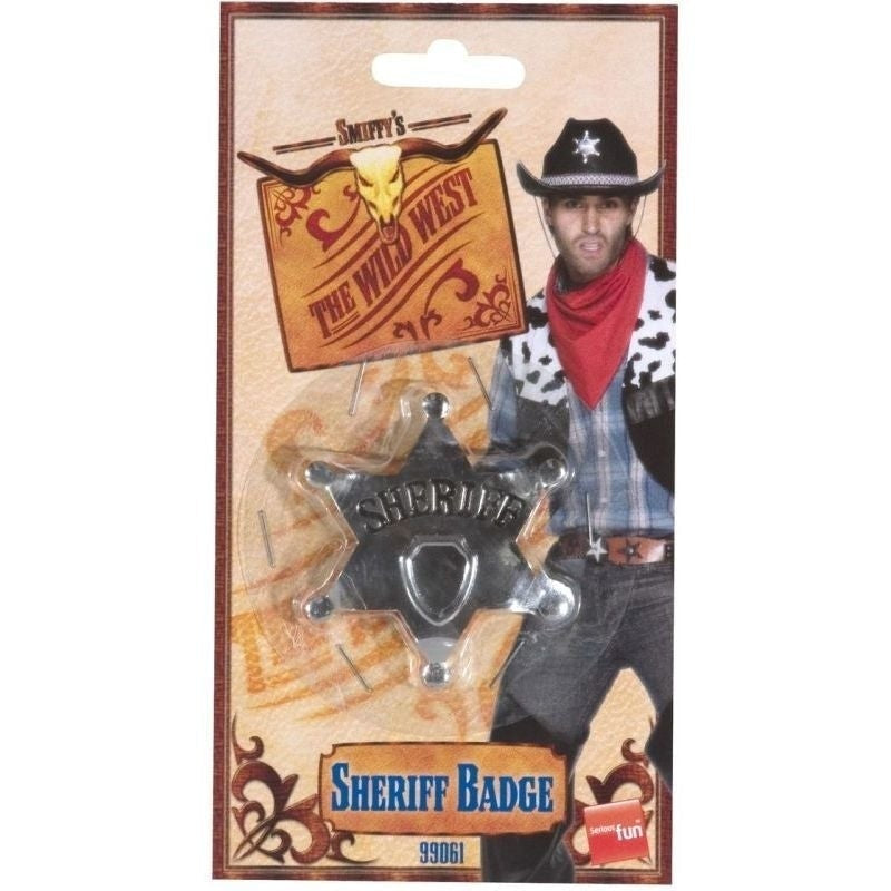 Costumes Australia Size Chart Sheriff Star Badge Adult Silver