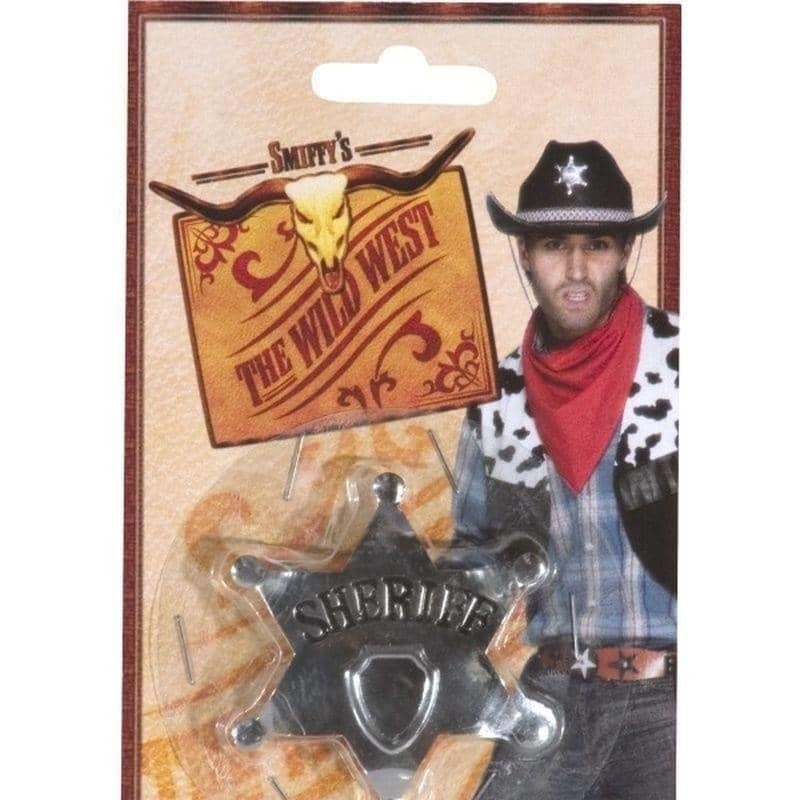 Costumes Australia Sheriff Star Badge Adult Silver_1