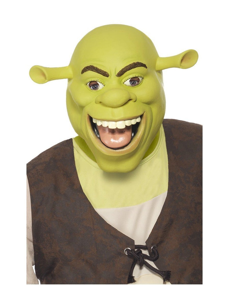 Costumes Australia Shrek Latex Mask Adult Green Ogre Costume Accessory_1