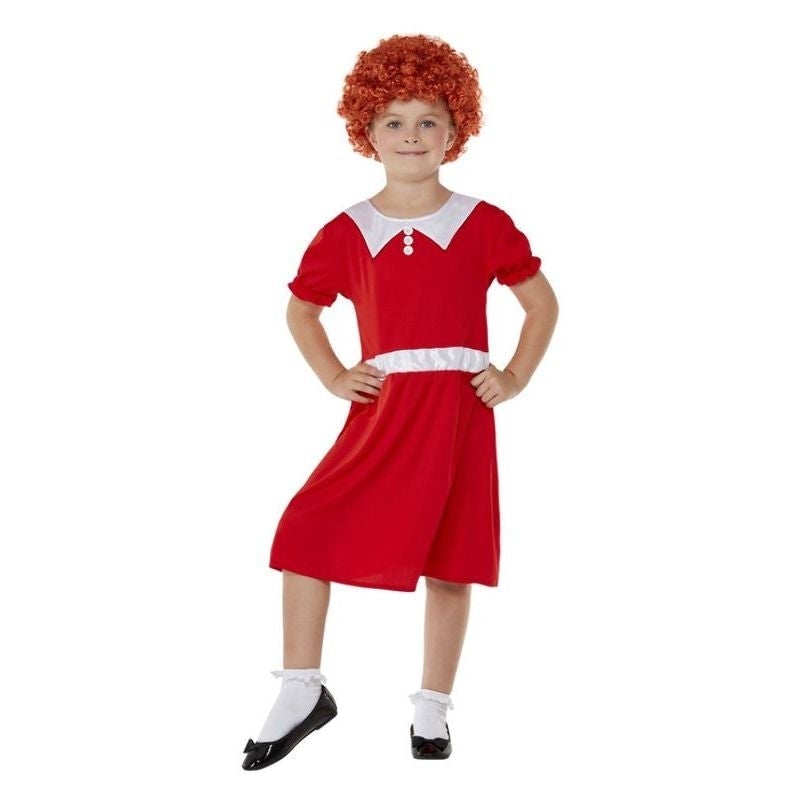 Costumes Australia Singing Orphan Costume Red Dress Wig_1