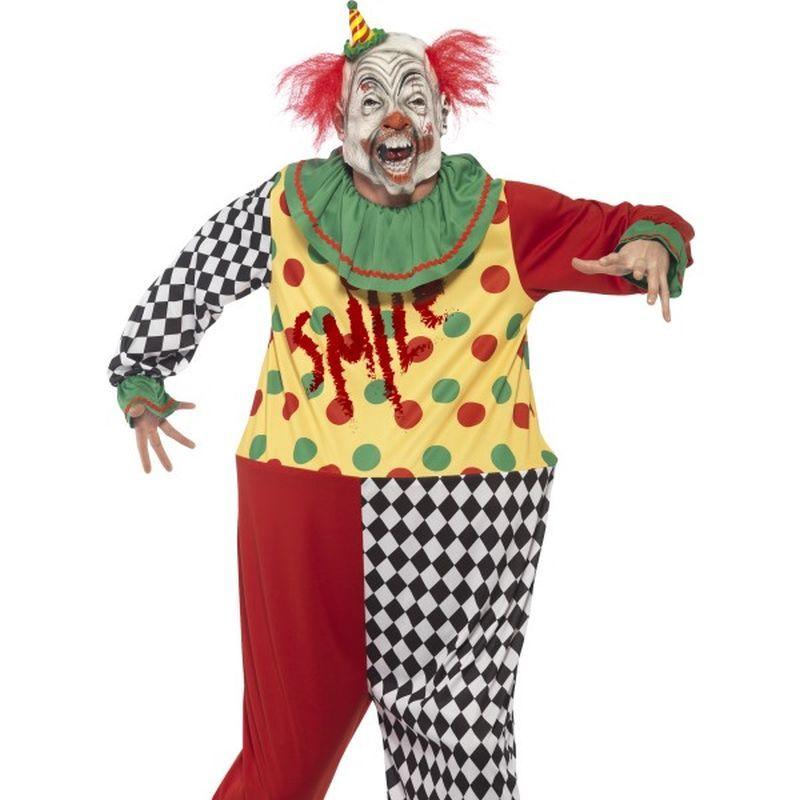 Costumes Australia Sinister Clown Costume Adult Black_1