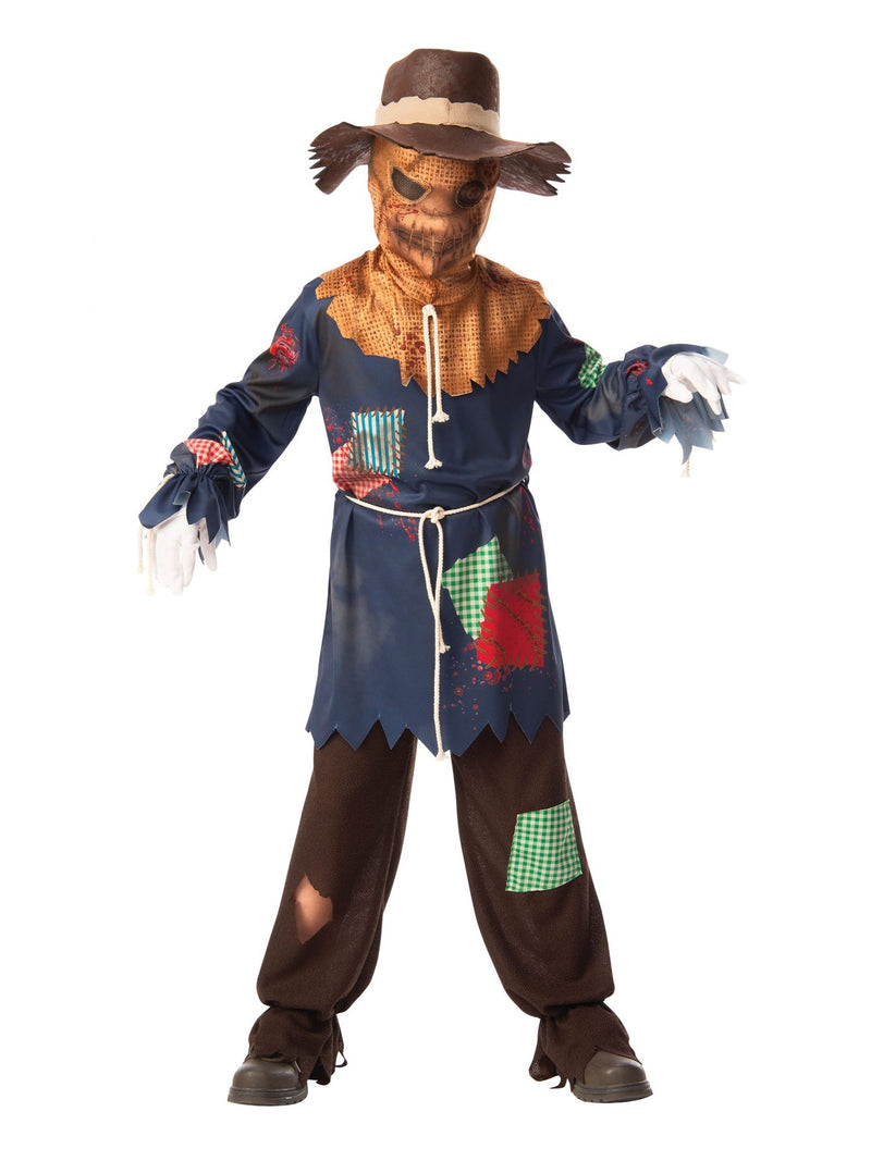 Costumes Australia Sinister Scarecrow Boys Halloween Dress Up Costume_1