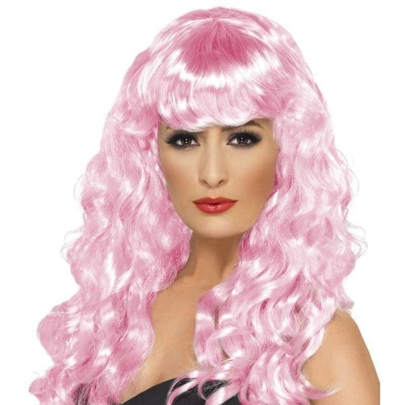 Costumes Australia Siren Wig Adult Pink_1