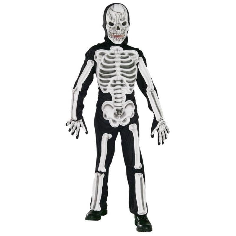 Costumes Australia Skeleton Costume Kids 3D Jumpsuit_1