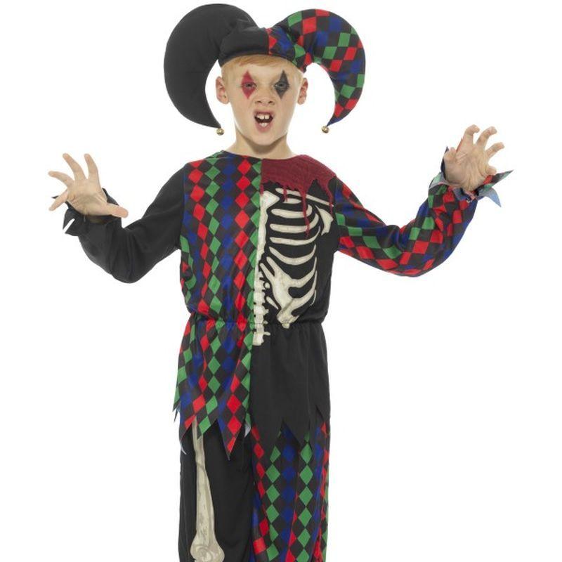 Costumes Australia Skeleton Jester Costume Child Multi_1