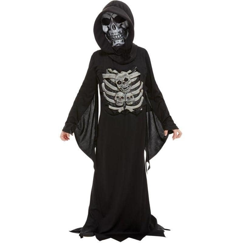 Costumes Australia Skeleton Reaper Costume Child Black_1