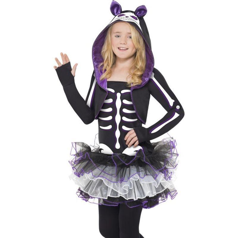 Costumes Australia Skelly Cat Costume Kids Black White_1