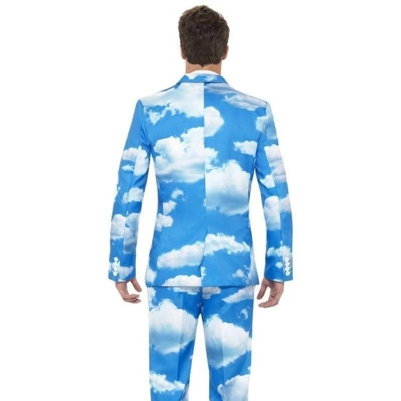 Costumes Australia Sky High Suit Stand Out Adult Blue White Cloud Jacket Trousers and Tie_2