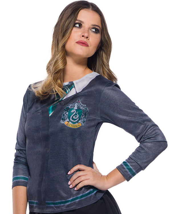 Costumes Australia Slytherin Costume Top Adult Harry Potter Jumper_1