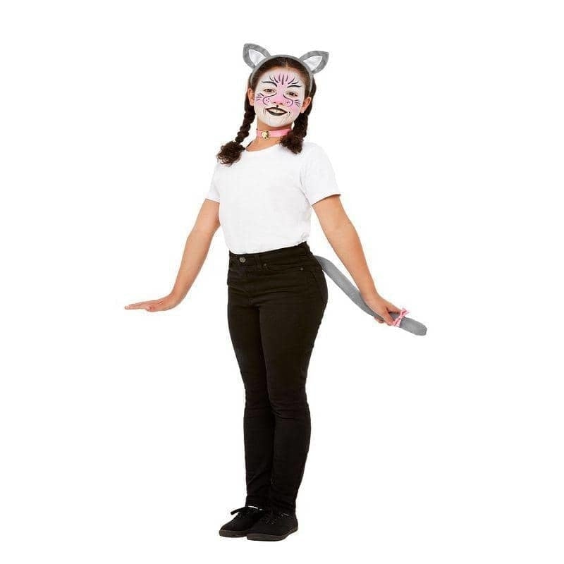 Costumes Australia Smiffys Make Up FX Kids Cat Kit Aqua Child Grey_1