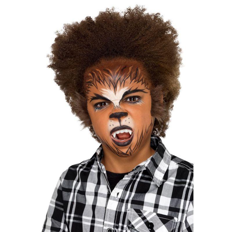 Costumes Australia Smiffys Make Up FX Kids Werewolf Kit Aqua Child Brown_1