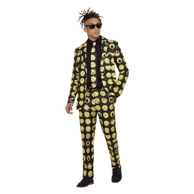 Costumes Australia Smiley Stand Out Suit Yellow & Black_1