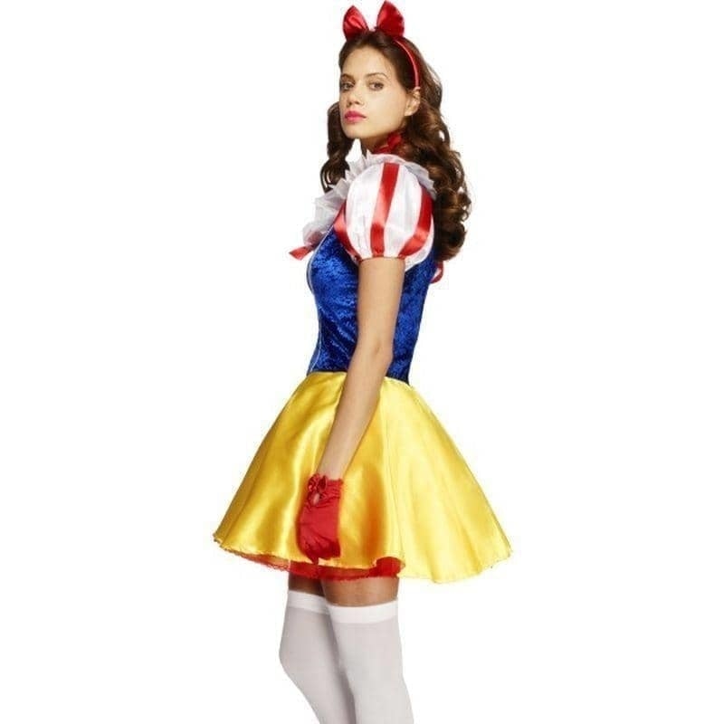 Costumes Australia Snow White Fairytale Costume Adult Fever Blue Yellow Dress Underskirt Headband Choker_3