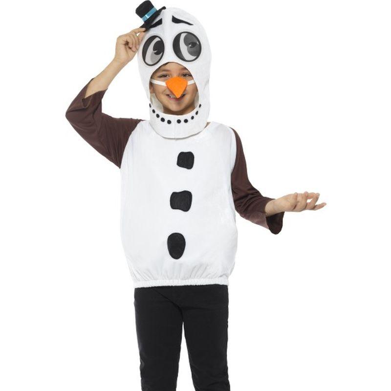 Costumes Australia Snowman Costume With Tabard Carrot Nose Kids White_1