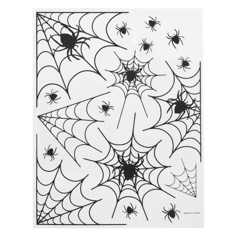 Costumes Australia Spider Window Stickers All Black_1