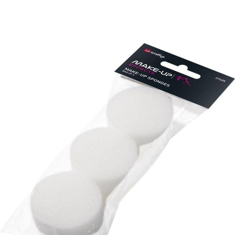 Costumes Australia Sponges Pack Of 3 Adult White_1