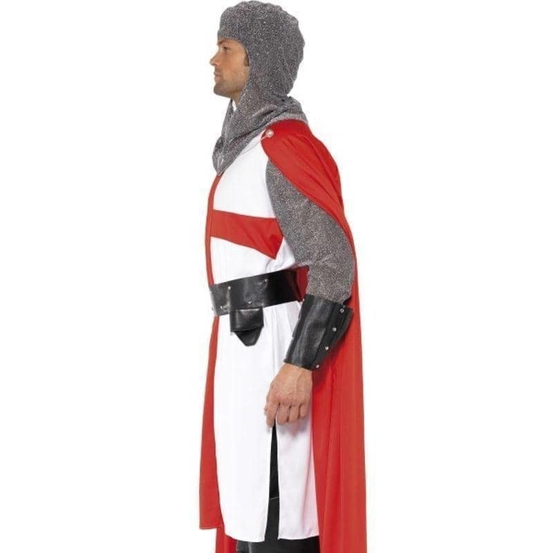 Costumes Australia St George Hero Costume Adult Red White Silver_3