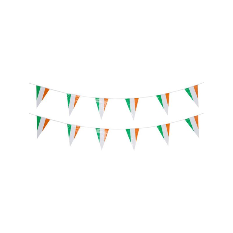 Costumes Australia St Patricks Day Triangle Bunting Plastic Adult Green Orange White_1