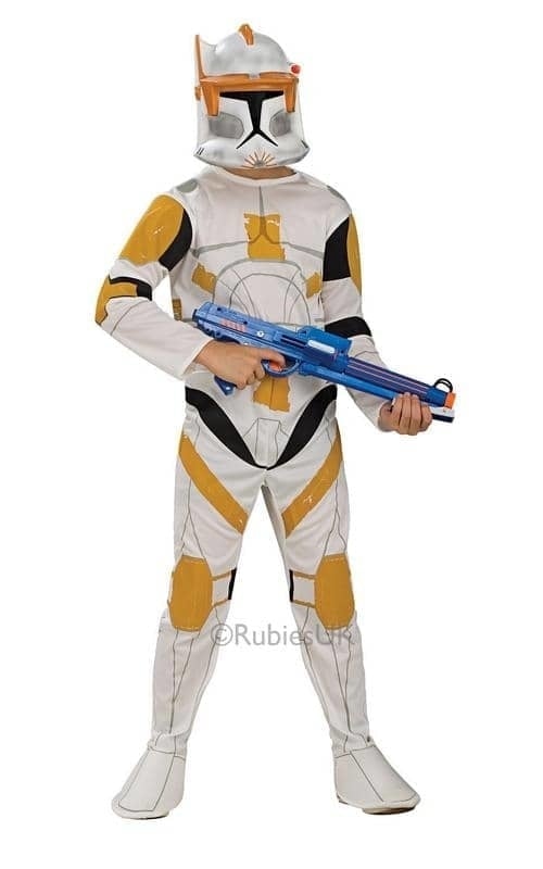 Costumes Australia Star Wars Clone Childs Trooper Commander Cody Costume and Mask_1