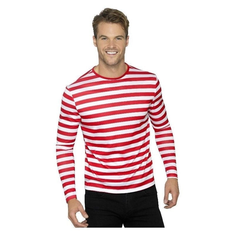 Costumes Australia Stripy T Shirt Adult Red_2