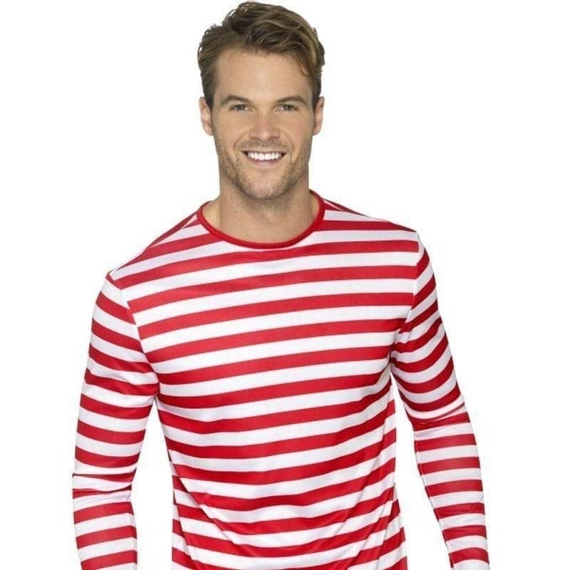 Costumes Australia Stripy T Shirt Adult Red_1