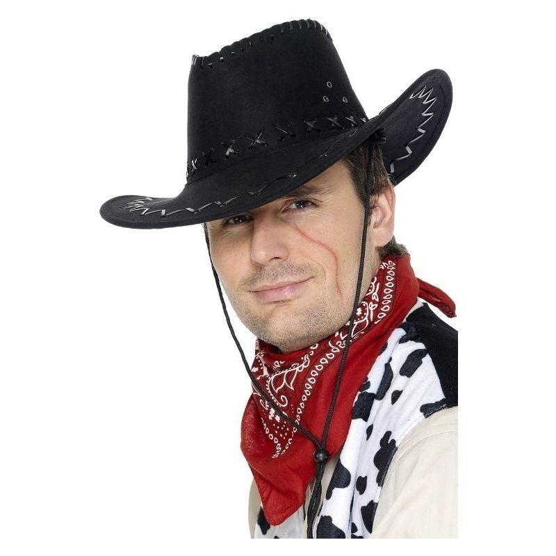 Costumes Australia Size Chart Suede Look Cowboy Hat Adult Black