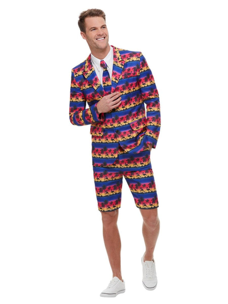 Costumes Australia Sunset Flamingo Suit Adult Blue_2