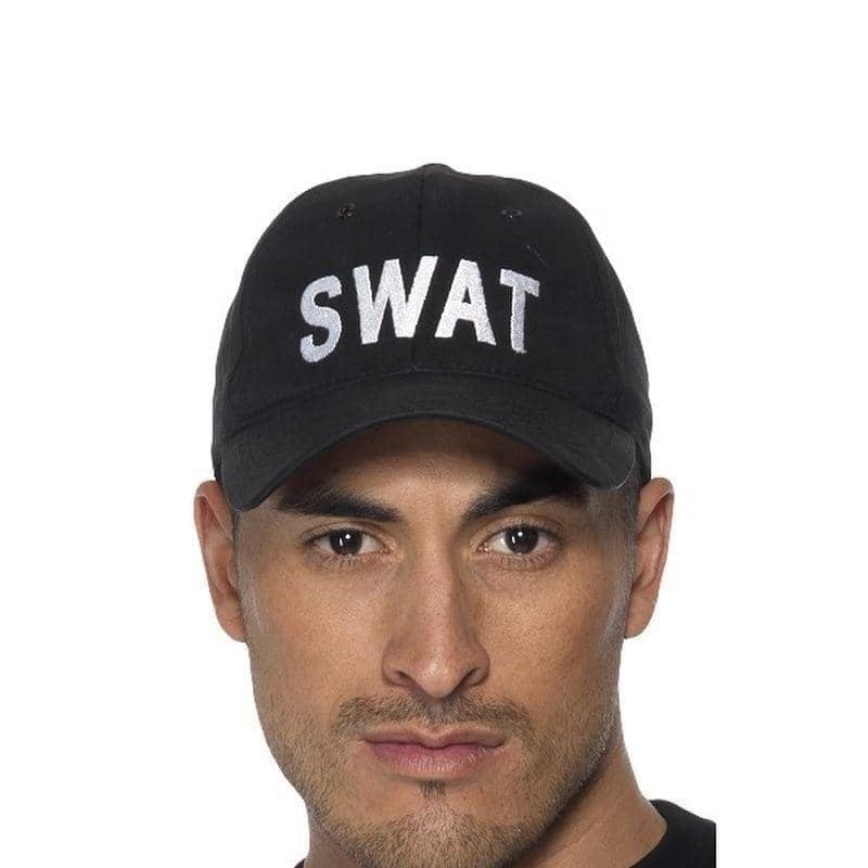 Costumes Australia Swat Baseball Cap Adult Black_1