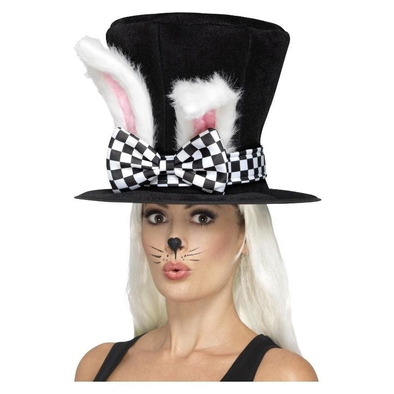 Costumes Australia Size Chart Tea Party March Hare Top Hat Adult Black White