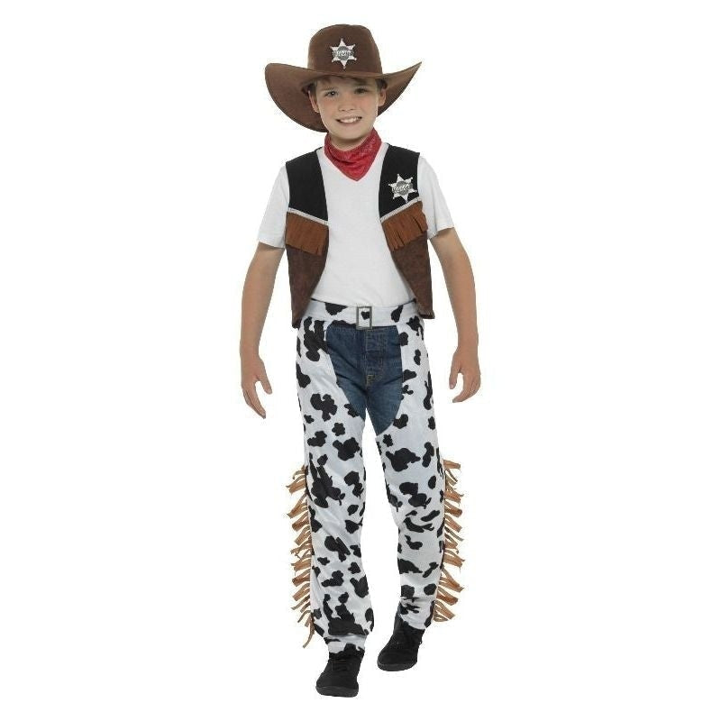 Costumes Australia Texan Cowboy Costume Kids Brown_4