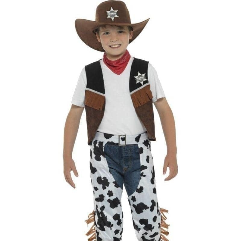 Costumes Australia Texan Cowboy Costume Kids Brown_1