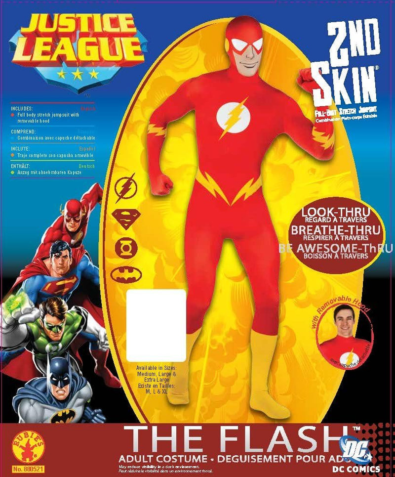 Costumes Australia Size Chart The Flash 2nd Skin Suit Costume