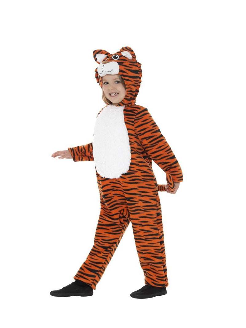 Costumes Australia Tiger Costume Kids Hooded Jumpsuit with Tail_2