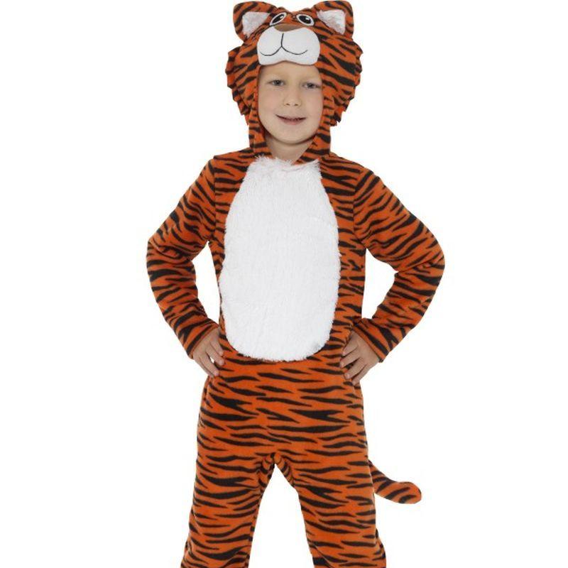 Costumes Australia Tiger Costume Kids Hooded Jumpsuit with Tail_1