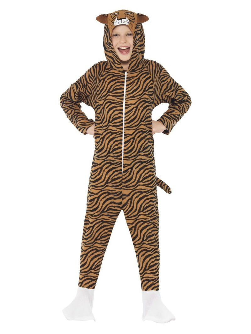 Costumes Australia Tiger Costume Kids Orange Black Striped Jumpsuit_4