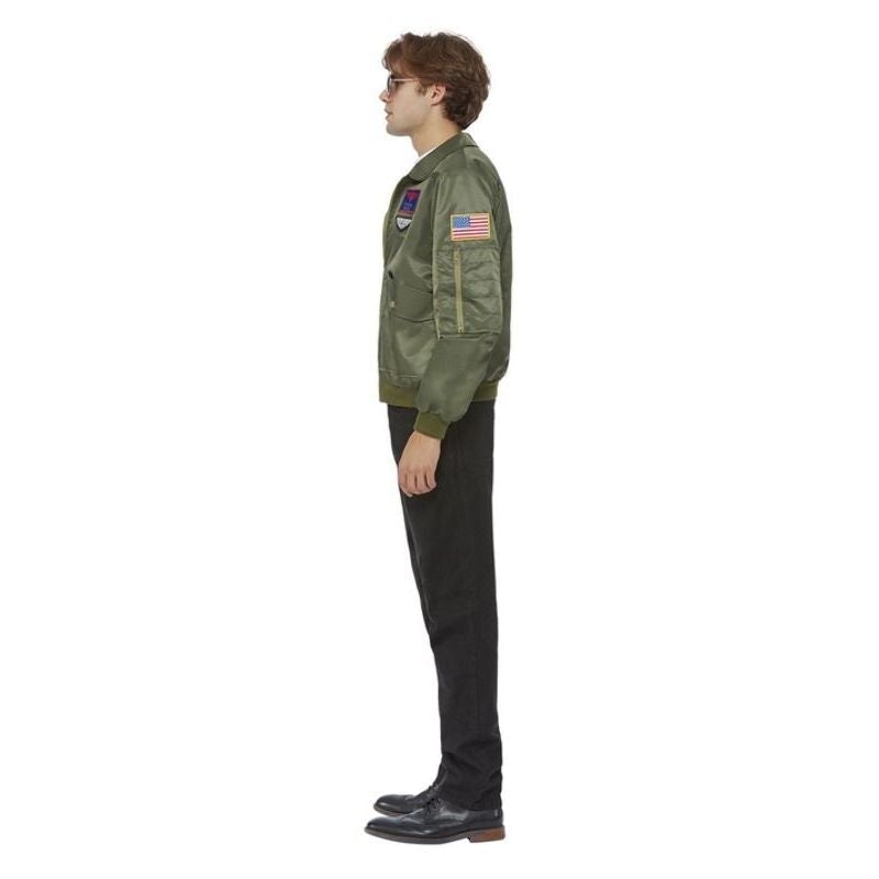 Costumes Australia Top Gun Maverick Bomber Jacket Green_3