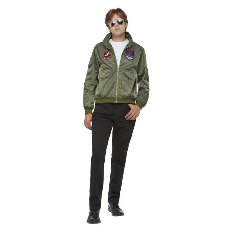 Costumes Australia Top Gun Maverick Bomber Jacket Green_1