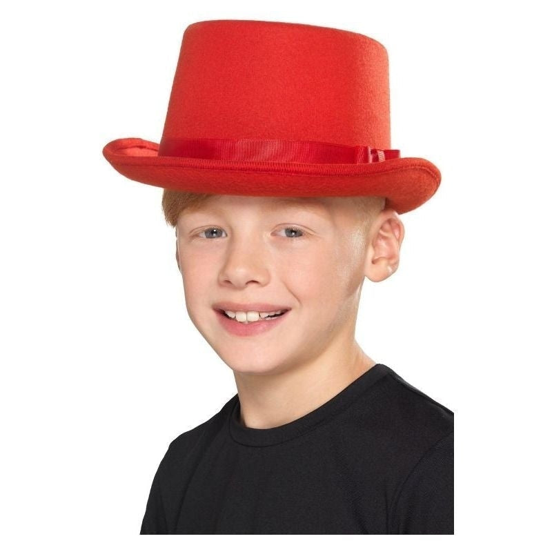 Costumes Australia Top Hat Kids Red_1