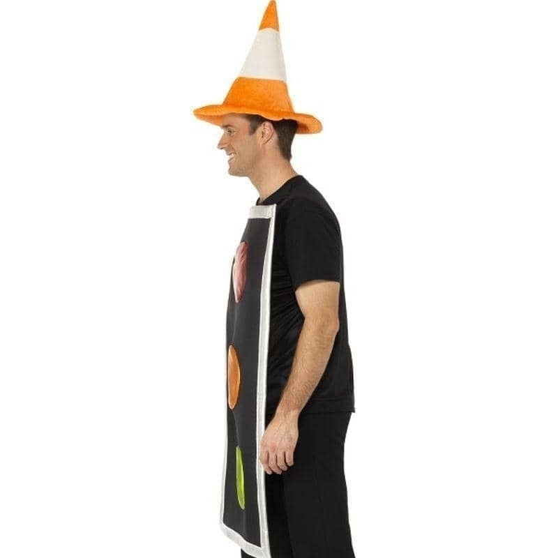 Costumes Australia Size Chart Traffic Light Costume Adult Black Tabard Orange Hat