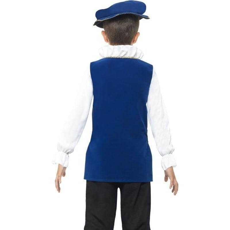 Costumes Australia Tudor Boy Costume Kids Royal Blue_2