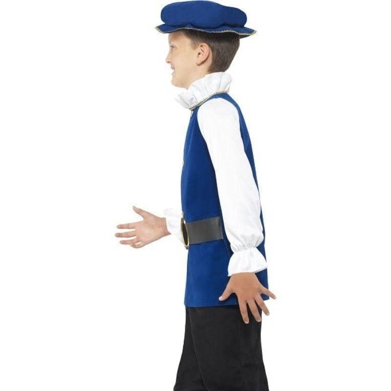 Costumes Australia Tudor Boy Costume Kids Royal Blue_3