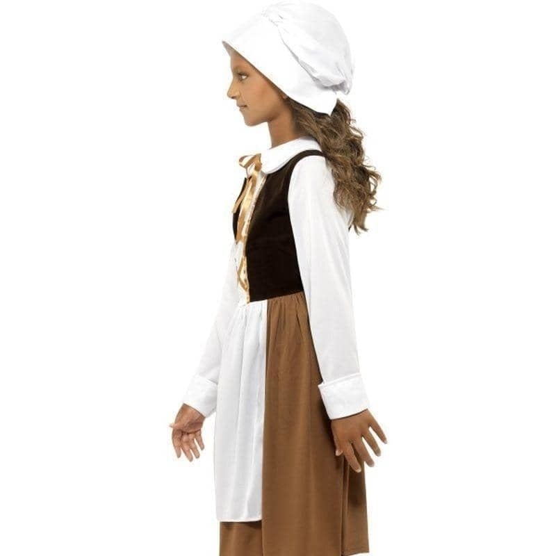 Costumes Australia Tudor Girl Costume Kids Brown_5