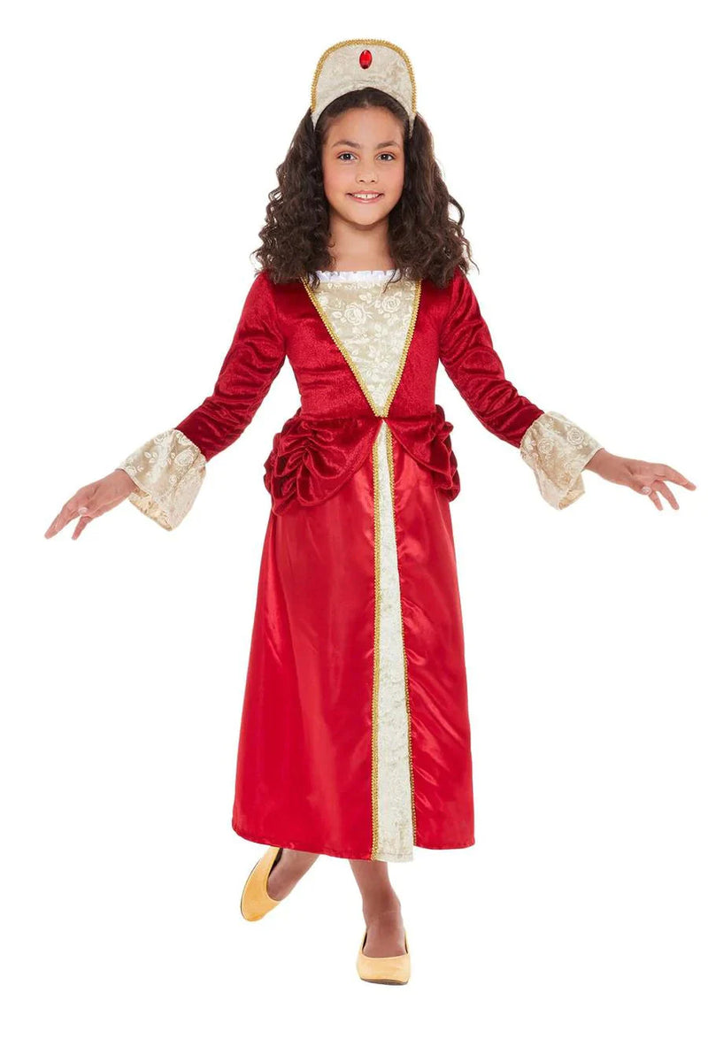 Costumes Australia Tudor Princess Costume Child Red_2