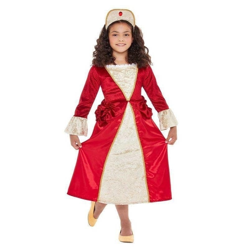 Costumes Australia Tudor Princess Costume Child Red_1