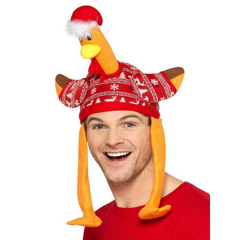 Costumes Australia Turkey Hat Adult Red_1