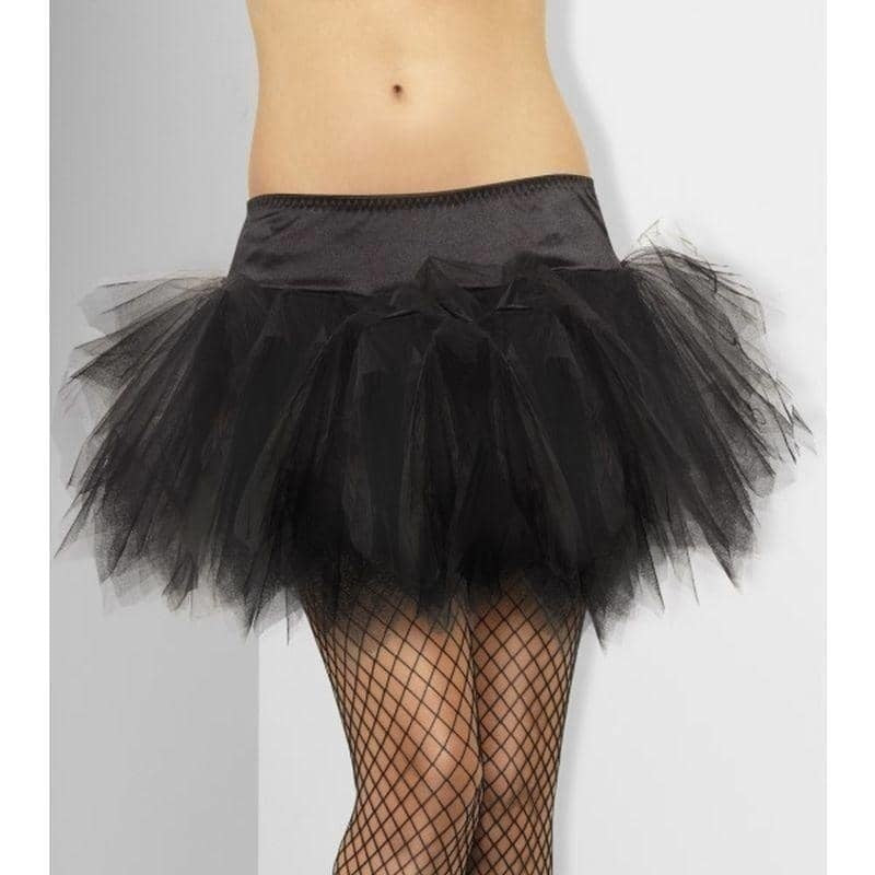 Costumes Australia Tutu Frilly Adult Black_1