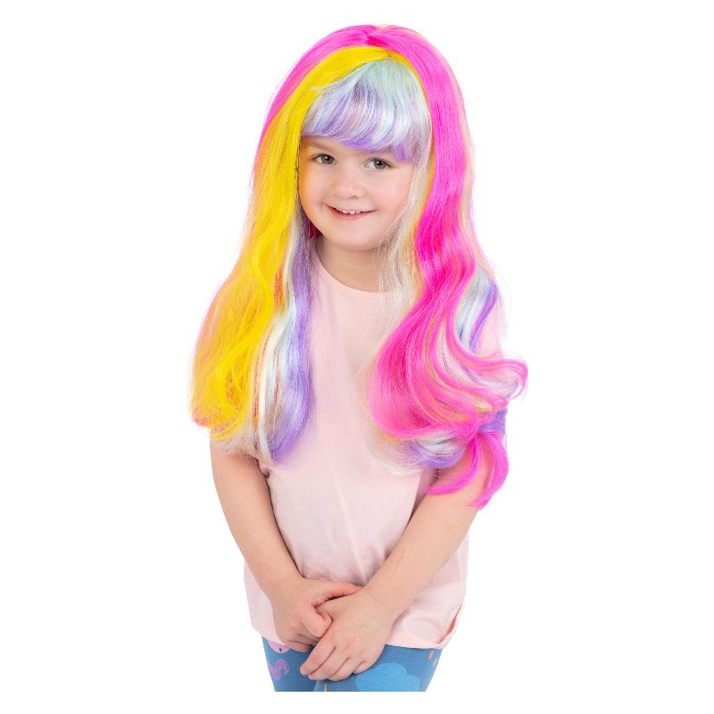 Costumes Australia Unicorn Rainbow Wig Child_1